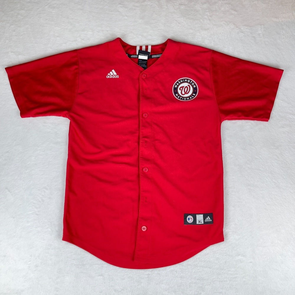 Washington Nationals Jersey Men's XL Red Adidas MLB Baseball Bryce Harper #34